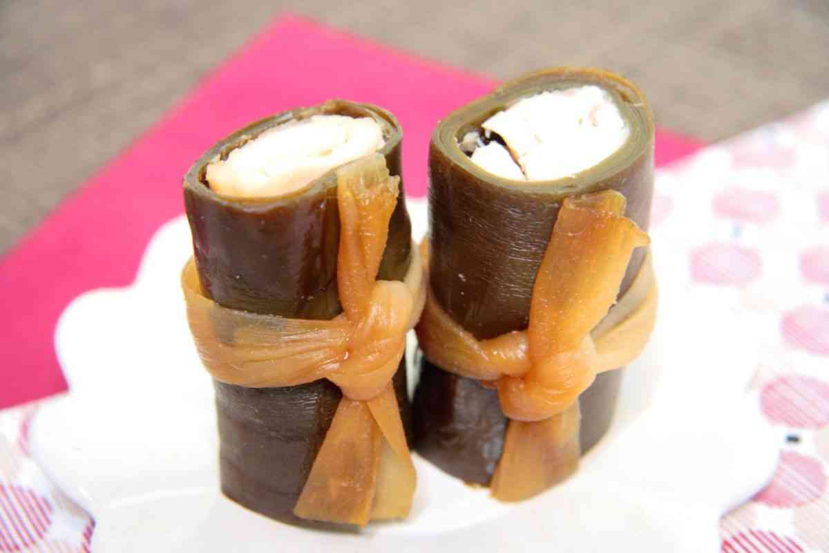 イワナの昆布巻き