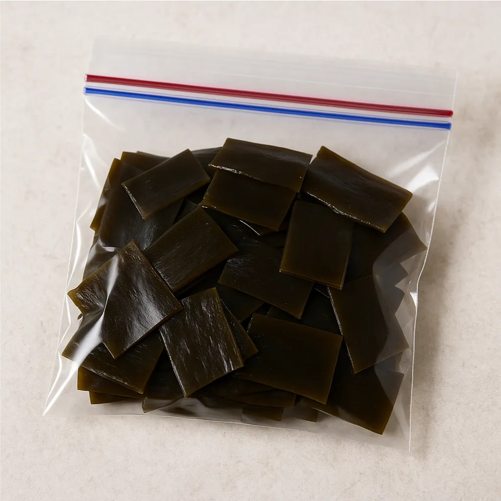 冷凍保存する昆布